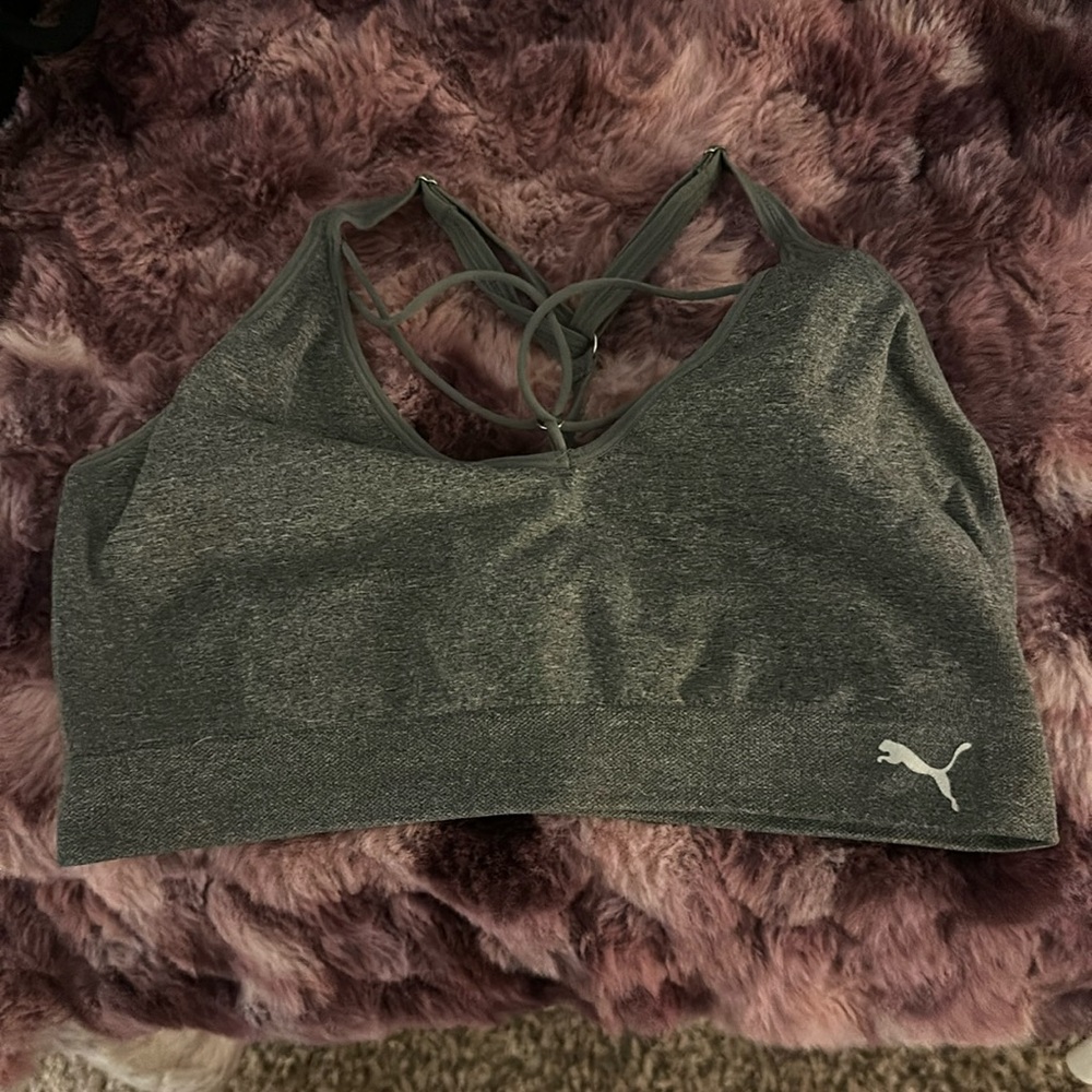 SOLD Gray Puma Sports Bra